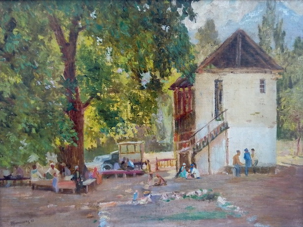 Чайхана в Арсланбобе