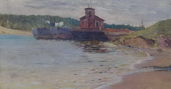 Баржи на Волге